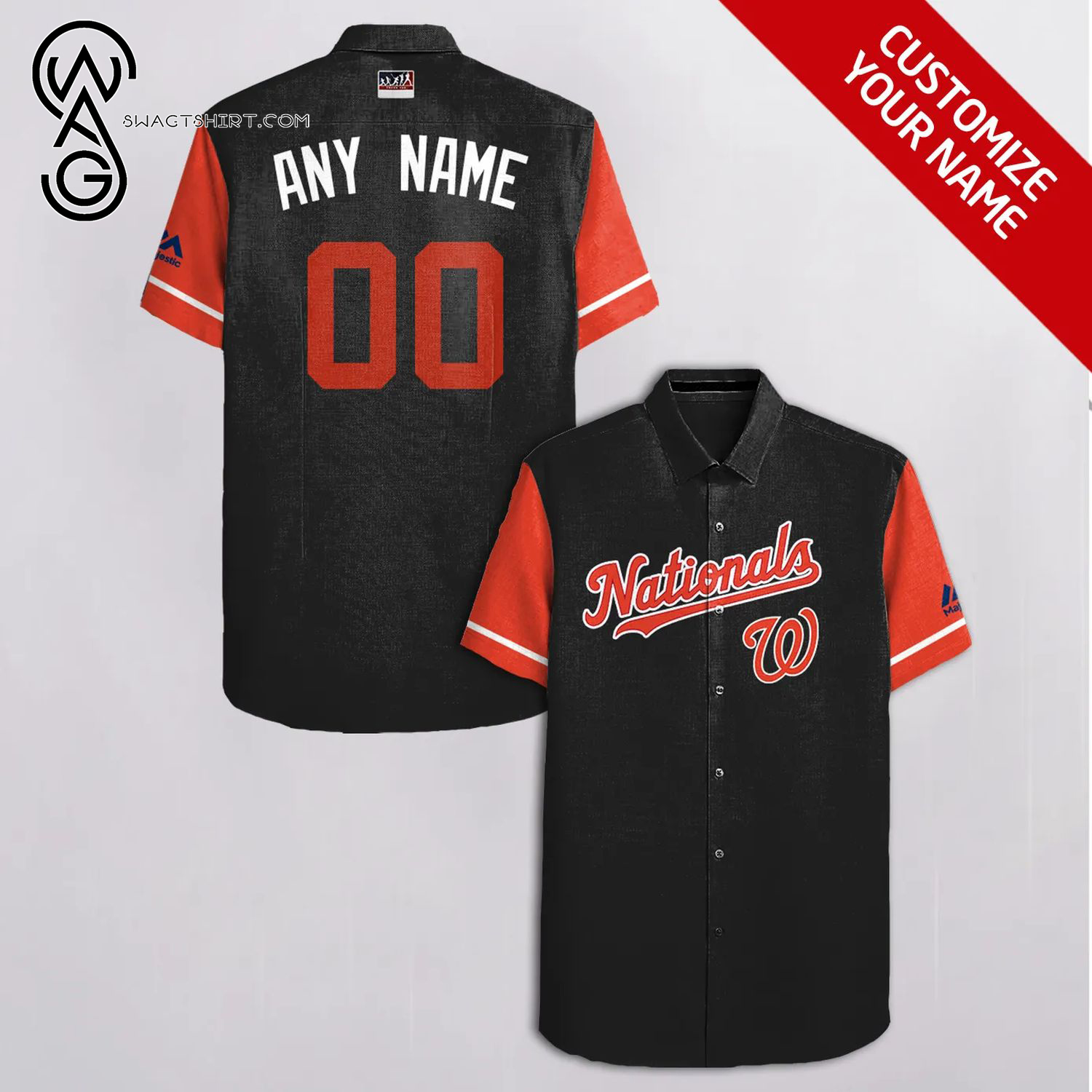 [Top Trending] For Fan Washington Nationals Full Printing Personalized Hawaiian Shirt